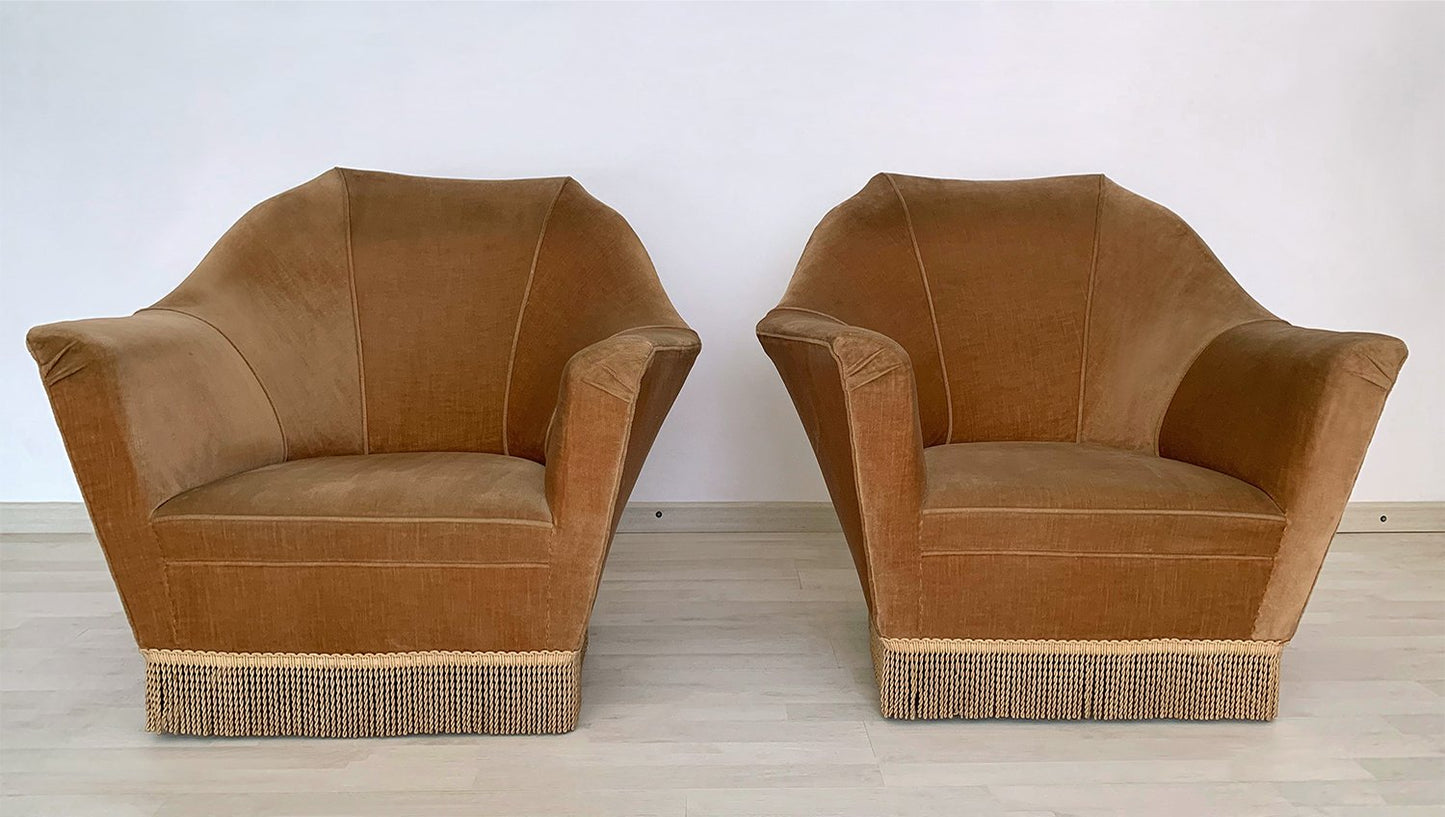 Mid-Century Armchairs by Ico Parisi for Ariberto Colombo, 1950s, Set of 2