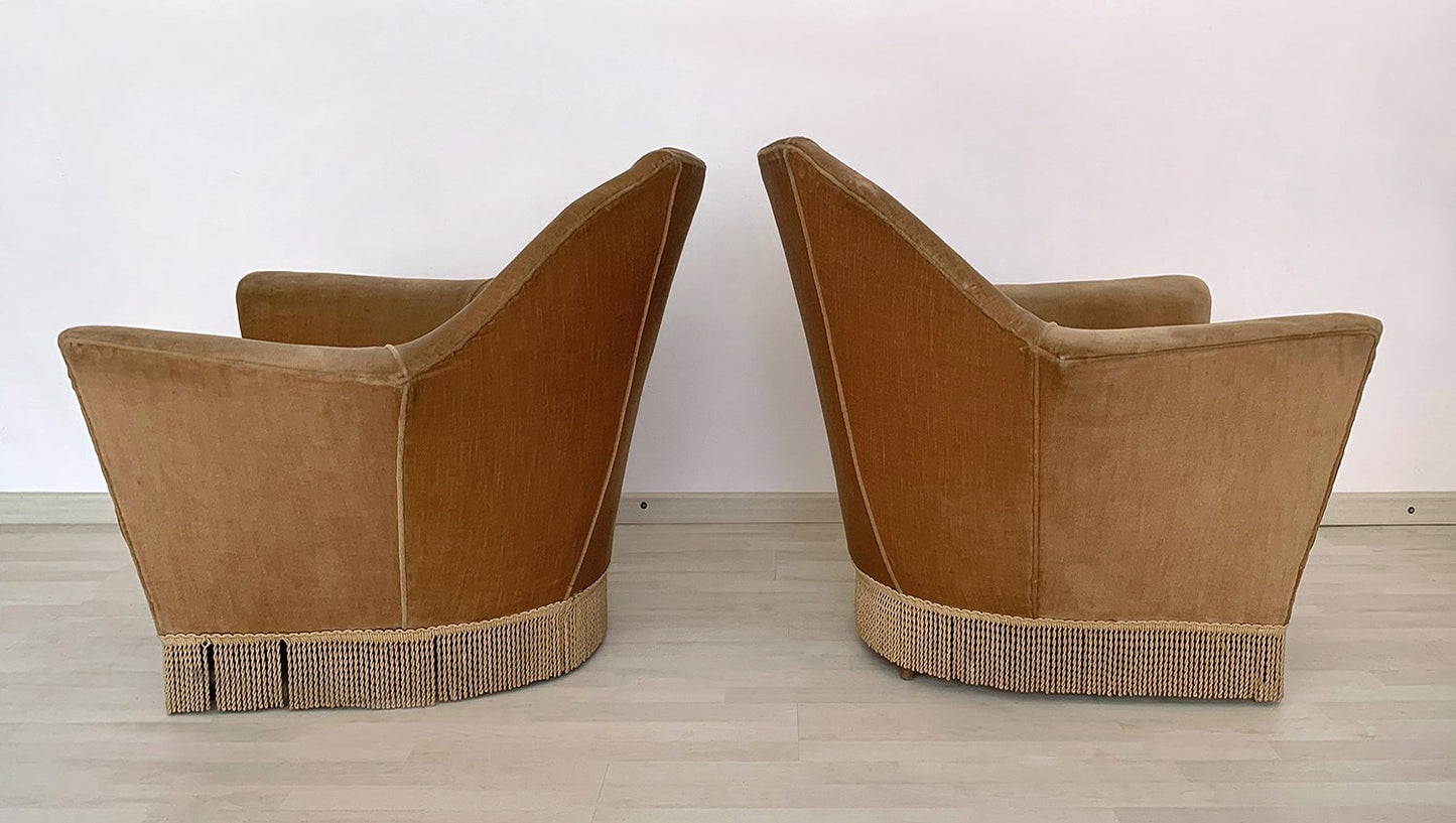 Mid-Century Armchairs by Ico Parisi for Ariberto Colombo, 1950s, Set of 2