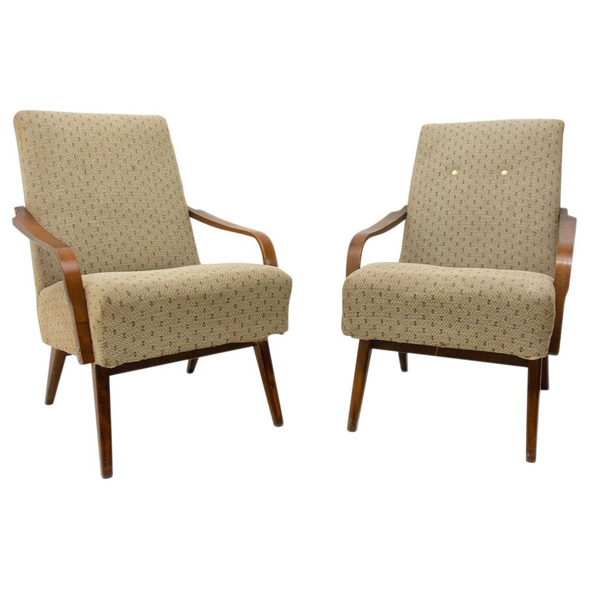 Mid-Century Armchairs by Jaroslav Šmídek, 1960s, Set of 2