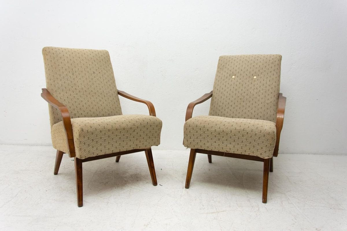 Mid-Century Armchairs by Jaroslav Šmídek, 1960s, Set of 2