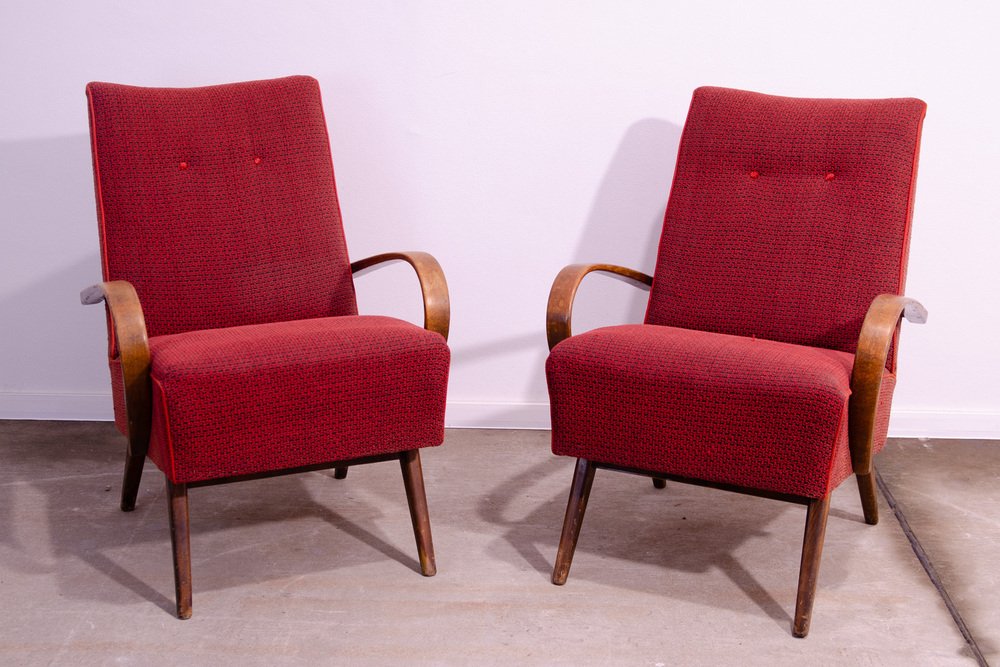 Mid-Century Armchairs by Jaroslav Šmídek, 1960s, Set of 2