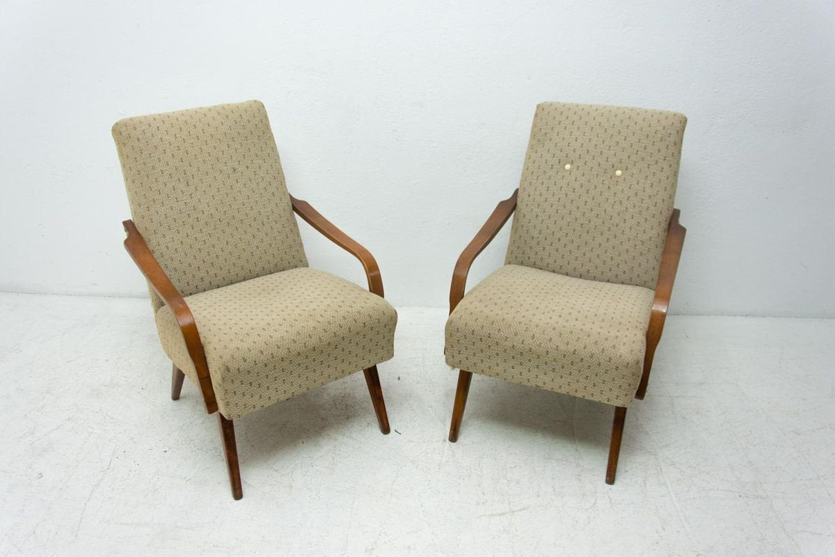 Mid-Century Armchairs by Jaroslav Šmídek, 1960s, Set of 2