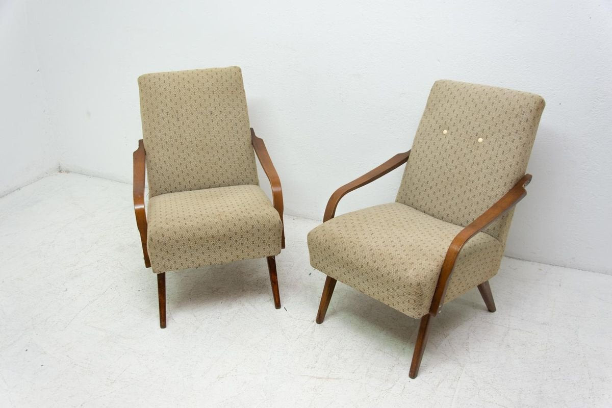 Mid-Century Armchairs by Jaroslav Šmídek, 1960s, Set of 2