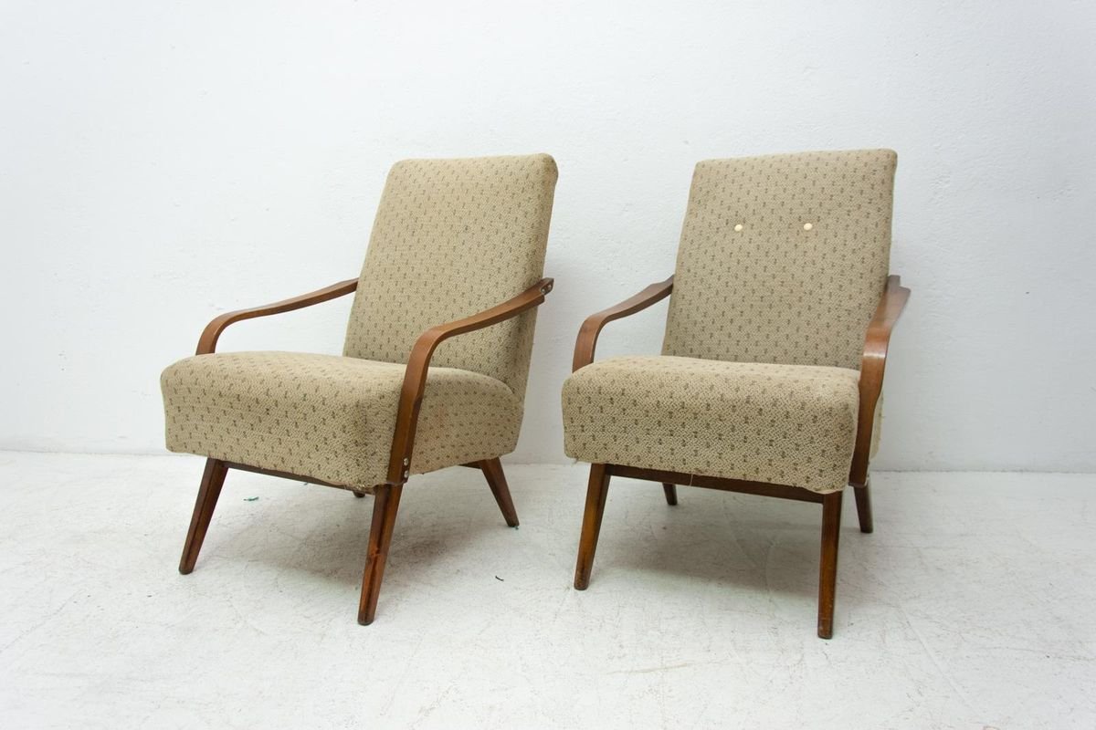 Mid-Century Armchairs by Jaroslav Šmídek, 1960s, Set of 2