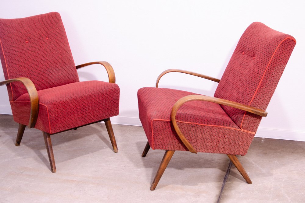 Mid-Century Armchairs by Jaroslav Šmídek, 1960s, Set of 2