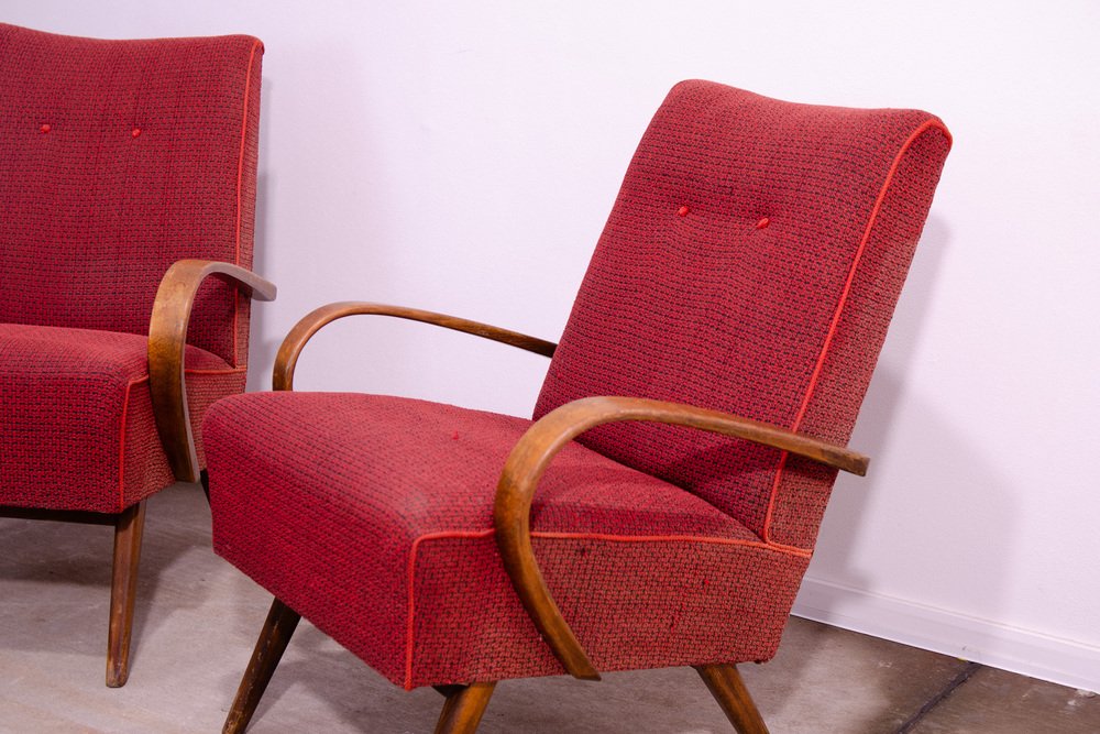 Mid-Century Armchairs by Jaroslav Šmídek, 1960s, Set of 2