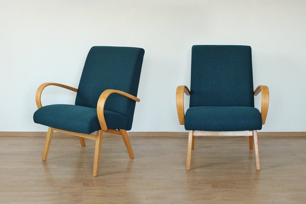 Mid-Century Armchairs by Jaroslav Smídek for Ton, 1960s, Set of 2-HDN-1743060