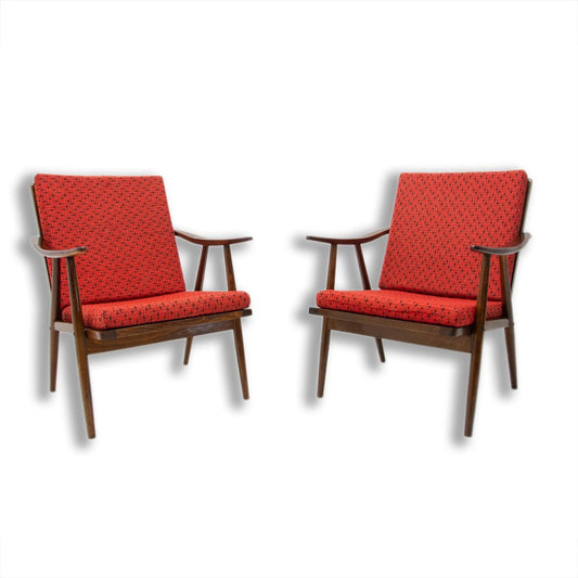 Mid-Century Armchairs by Jaroslav Šmídek for TON, 1970s, Set of 2