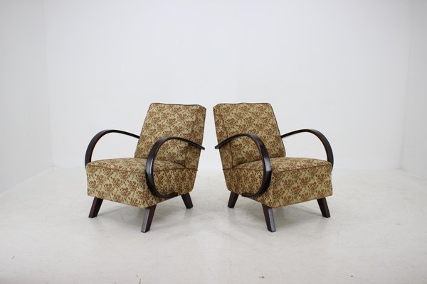 Mid-Century Armchairs by Jindrich Halabala, 1960s, Set of 2-TZ-602220