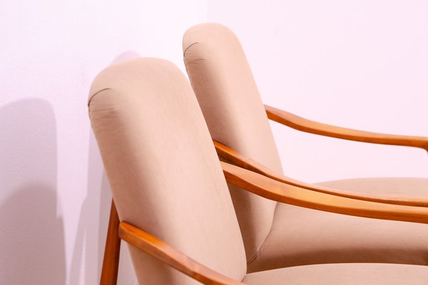 Mid-Century Armchairs by Karel Vyčíčít & Miloš Sedláček for Dřevotvar, 1960s, Set of 2-HXT-1818520