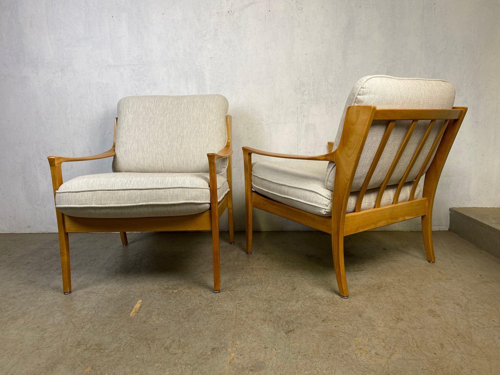 Mid-Century Armchairs by Karl Nothhelfer, Set of 2