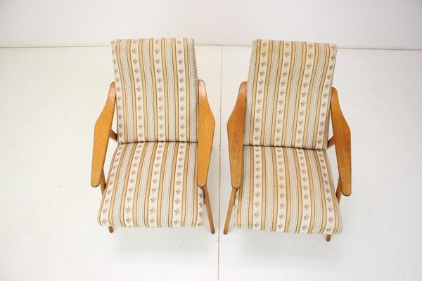 Mid-Century Armchairs, Czechoslovakia, 1960s, Set of 2-TZ-1361468