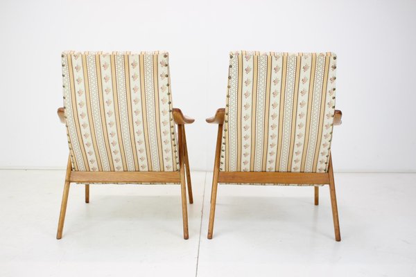 Mid-Century Armchairs, Czechoslovakia, 1960s, Set of 2-TZ-1361468