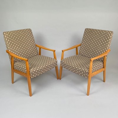 Mid-Century Armchairs, Czechoslovakia, 1970s, Set of 2-TZ-1033725