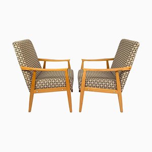 Mid-Century Armchairs, Czechoslovakia, 1970s, Set of 2-TZ-1033725