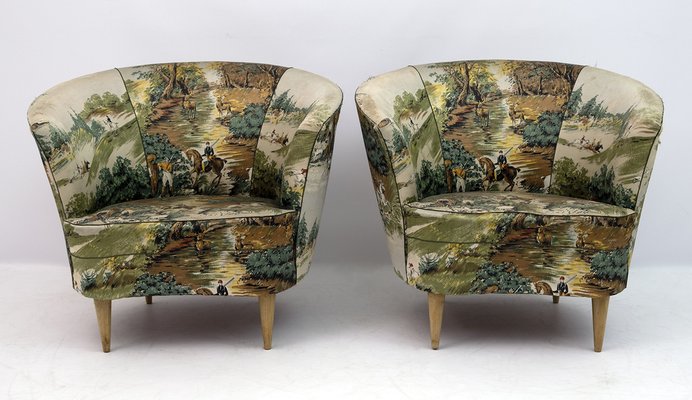 Mid-Century Armchairs from Casa E Giardino, Italy, 1950s, Set of 2-FER-1032801