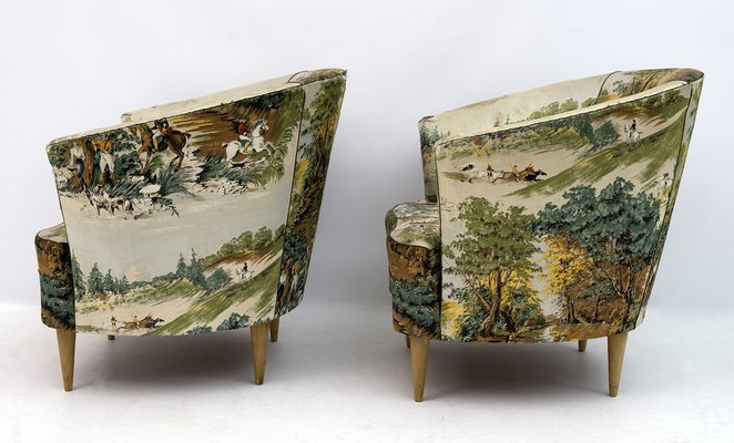 Mid-Century Armchairs from Casa E Giardino, Italy, 1950s, Set of 2-FER-1032801