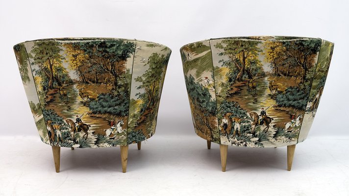 Mid-Century Armchairs from Casa E Giardino, Italy, 1950s, Set of 2-FER-1032801