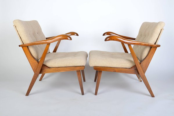 Mid-Century Armchairs from Jizba, Set of 2-VHD-1445071