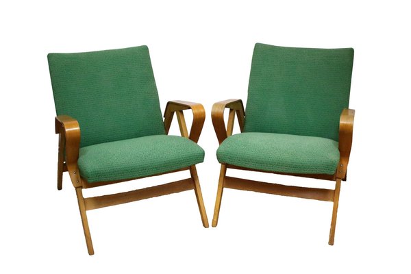 Mid-Century Armchairs from Tatra Pravenec, 1960s, Set of 2-YZB-1822519