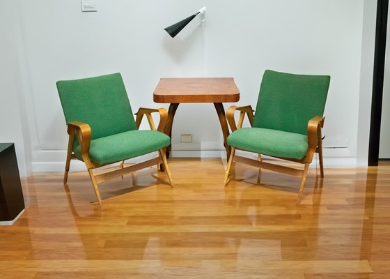 Mid-Century Armchairs from Tatra Pravenec, 1960s, Set of 2-YZB-1822519