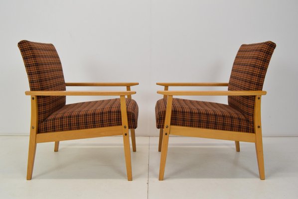 Mid-Century Armchairs from TON, 1975, Set of 2-TZ-1113566