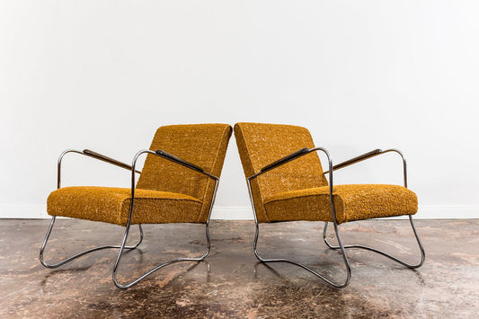 Mid-Century Armchairs from Wschod Zadziele, 1950s, Set of 2