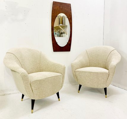 Mid-Century Armchairs, Italy, 1950s, Set of 2-FGA-1168930