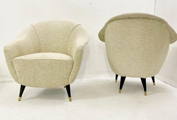 Mid-Century Armchairs, Italy, 1950s, Set of 2-FGA-1168930