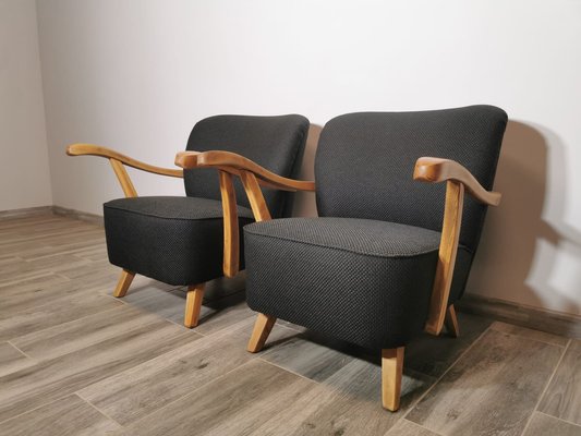 Mid-Century Armchairs, Set of 2-QJA-1764497