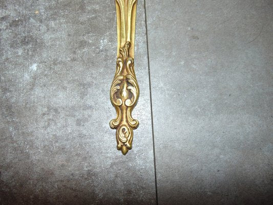 Mid-Century Art Deco Brass Sconce-CAQ-594345