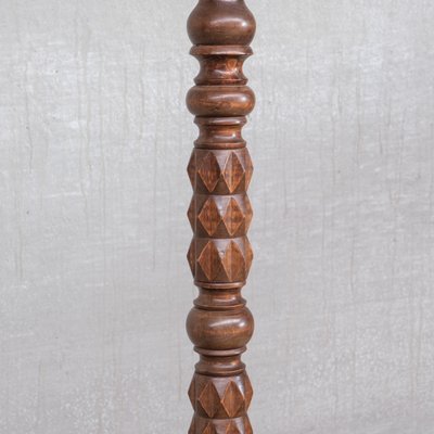 Mid-Century Art Deco Geometric Oak Floor Lamp, France-JRP-1326234