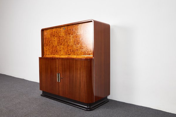 Mid-Century Art Deco Secretary Cabinet by Jindrich Halabala for Up Závody, 1930s-XCG-1496245