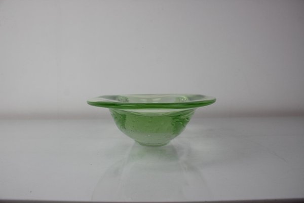 Mid-Century Art Glass Bowl by Zelezno Borske Sklo, 1960s-TZ-1298734