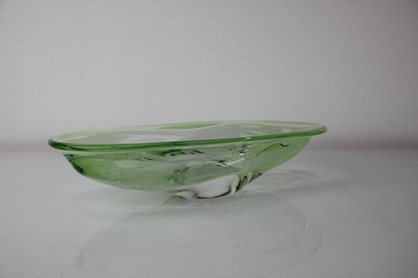 Mid-Century Art Glass Bowl by Zelezno Borske Sklo, 1960s-TZ-1298734