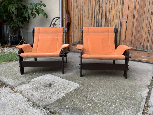 Mid-Century Arts & Crafts Lounge Chairs from Képcsarnok, Set of 2-OXJ-1703804