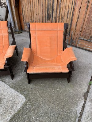 Mid-Century Arts & Crafts Lounge Chairs from Képcsarnok, Set of 2-OXJ-1703804