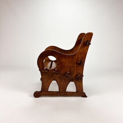 Mid-Century Arts & Crafts Oak Lounge Chair, 1950s-RMX-1378306