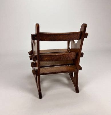 Mid-Century Arts & Crafts Oak Lounge Chair, 1950s-RMX-1378306