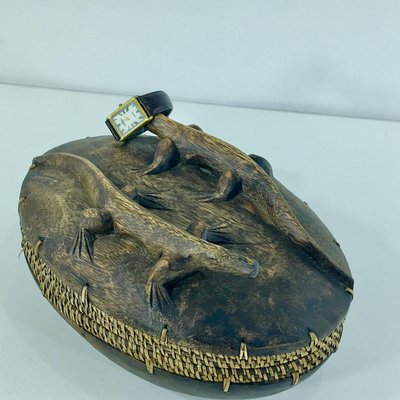 Mid-Century Asian Carved Wood Box-UR-586697