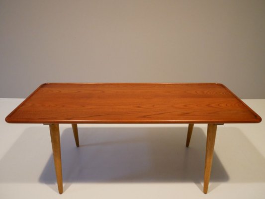 Mid-Century At-11 Coffee Table in Solid Teak by Hans J. Wegner for Andreas Tuck, Denmark-OGU-838736