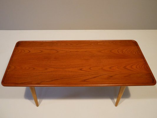 Mid-Century At-11 Coffee Table in Solid Teak by Hans J. Wegner for Andreas Tuck, Denmark-OGU-838736