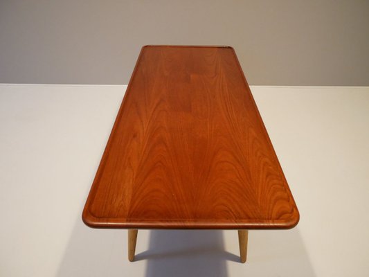 Mid-Century At-11 Coffee Table in Solid Teak by Hans J. Wegner for Andreas Tuck, Denmark-OGU-838736