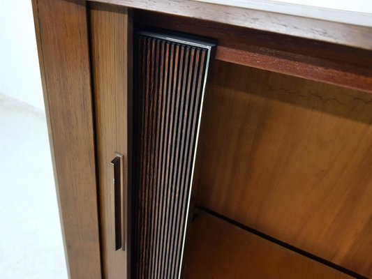 Mid-Century Audio Cabinet with Sliding Doors, 1960s-ZO-633410