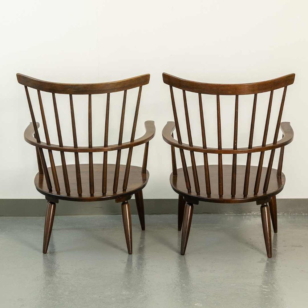 Mid-Century Austrian Armchairs by Franz Schuster for Wiesner-Hager, 1950s, Set of 2