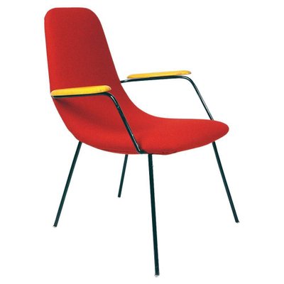 Mid-Century Austrian Red Lounge or Cocktail Chair by Carl Auböck, 1950s-MH-1757412