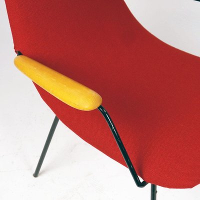 Mid-Century Austrian Red Lounge or Cocktail Chair by Carl Auböck, 1950s-MH-1757412