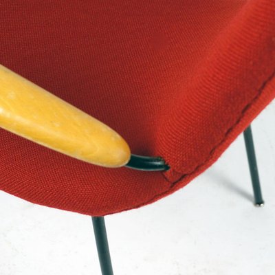 Mid-Century Austrian Red Lounge or Cocktail Chair by Carl Auböck, 1950s-MH-1757412