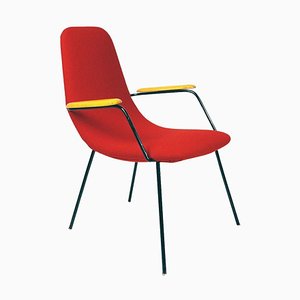 Mid-Century Austrian Red Lounge or Cocktail Chair by Carl Auböck, 1950s-MH-1757412