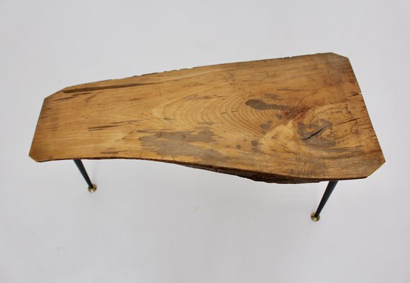 Mid-Century Austrian Solid Cherry Tree Trunk Coffee Table, 1950s-NB-584866